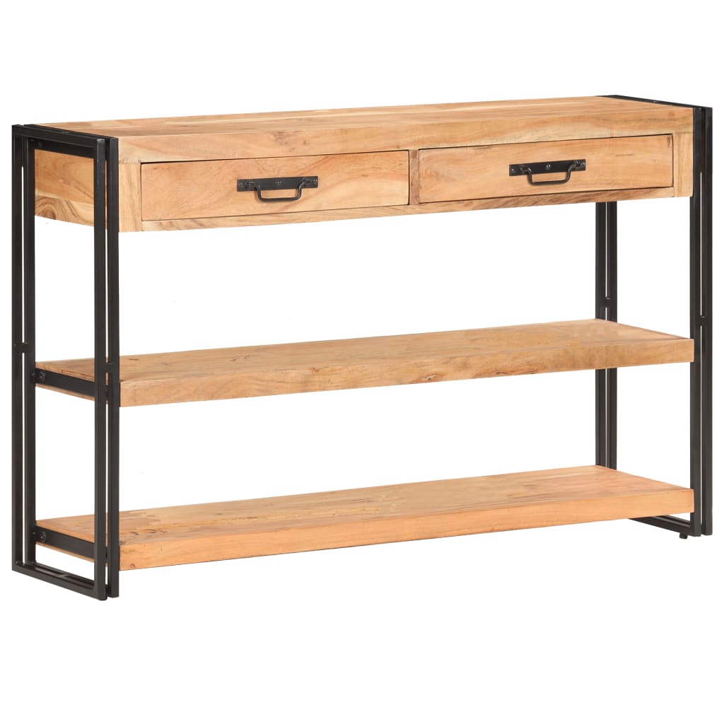 Dressoir 120x30x75 cm massief acaciahout is nu te koop bij PeponiXL, paradijselijk wonen!