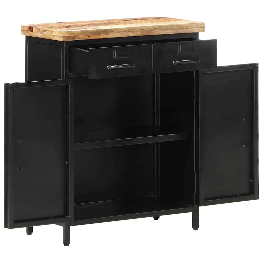 Dressoir 60x30x76 cm ruw mangohout is nu te koop bij PeponiXL, paradijselijk wonen!
