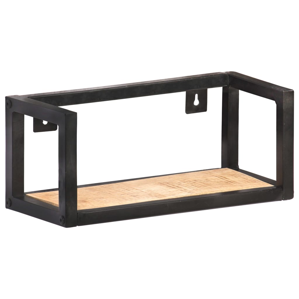 Wandschappen 2 st 40 cm ruw mangohout is nu te koop bij PeponiXL, paradijselijk wonen!