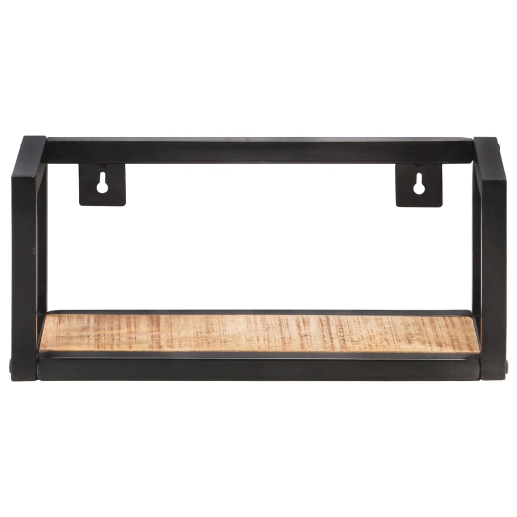 Wandschappen 2 st 40 cm ruw mangohout is nu te koop bij PeponiXL, paradijselijk wonen!