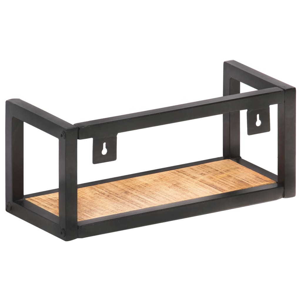Wandschappen 2 st 40 cm ruw mangohout is nu te koop bij PeponiXL, paradijselijk wonen!