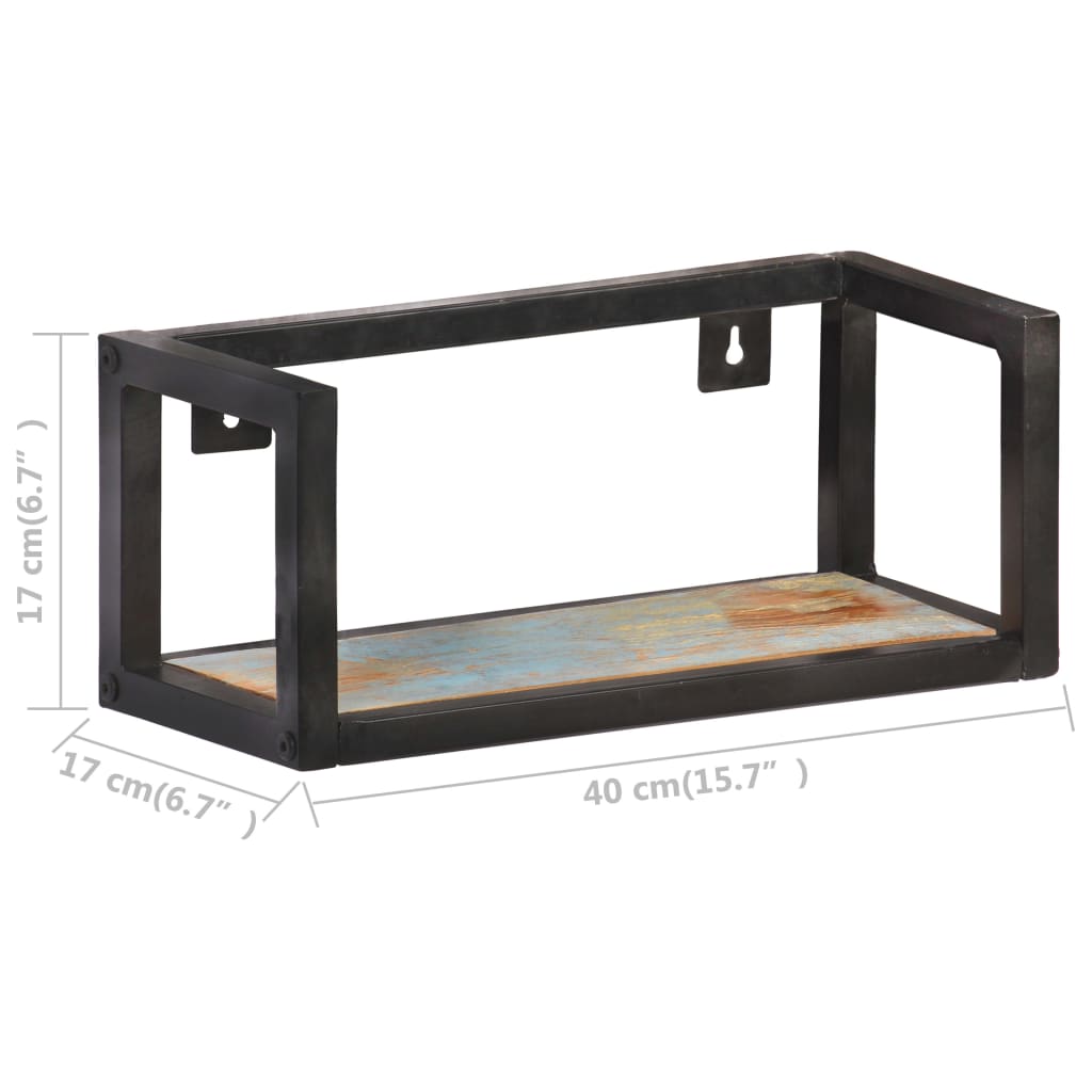 Wandschappen 2 st 40 cm massief gerecycled hout is nu te koop bij PeponiXL, paradijselijk wonen!