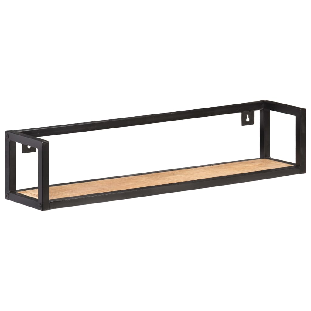 Wandschappen 2 st 80 cm ruw mangohout is nu te koop bij PeponiXL, paradijselijk wonen!