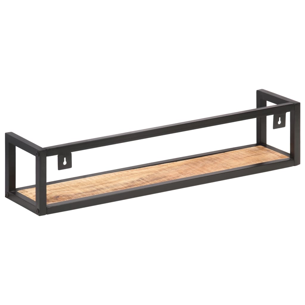 Wandschappen 2 st 80 cm ruw mangohout is nu te koop bij PeponiXL, paradijselijk wonen!
