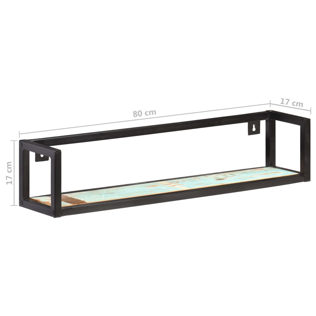 Wandschappen 2 st 80 cm massief gerecycled hout is nu te koop bij PeponiXL, paradijselijk wonen!