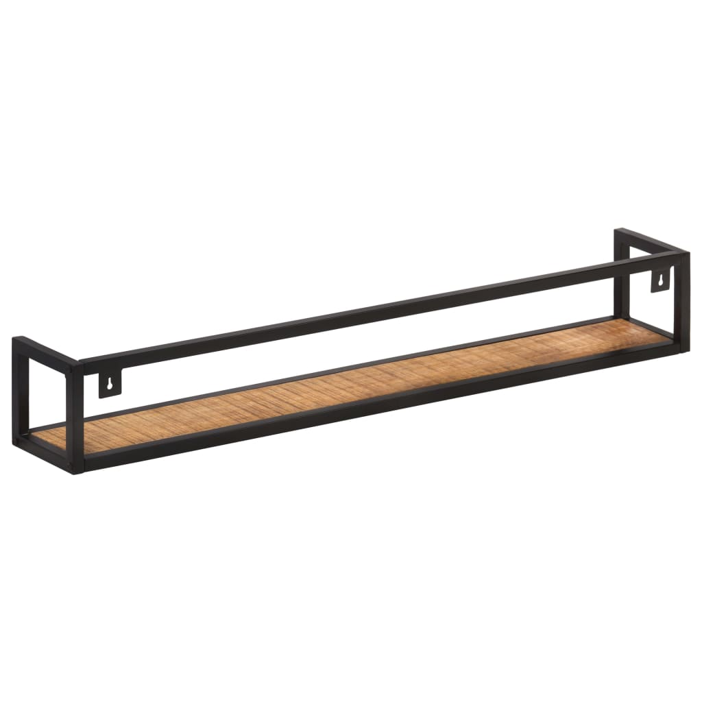 Wandschappen 2 st 120 cm ruw mangohout is nu te koop bij PeponiXL, paradijselijk wonen!