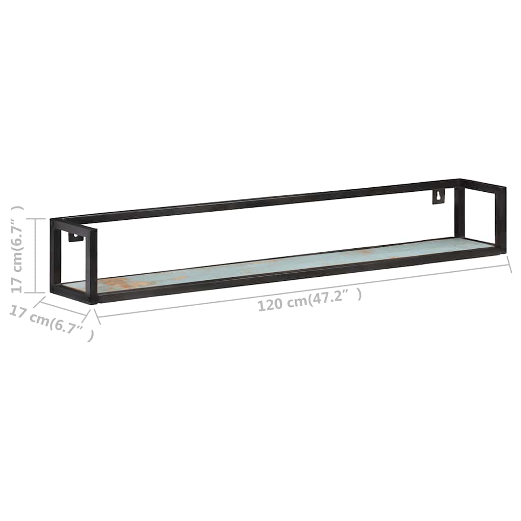 Wandschappen 2 st 120 cm massief gerecycled hout is nu te koop bij PeponiXL, paradijselijk wonen!