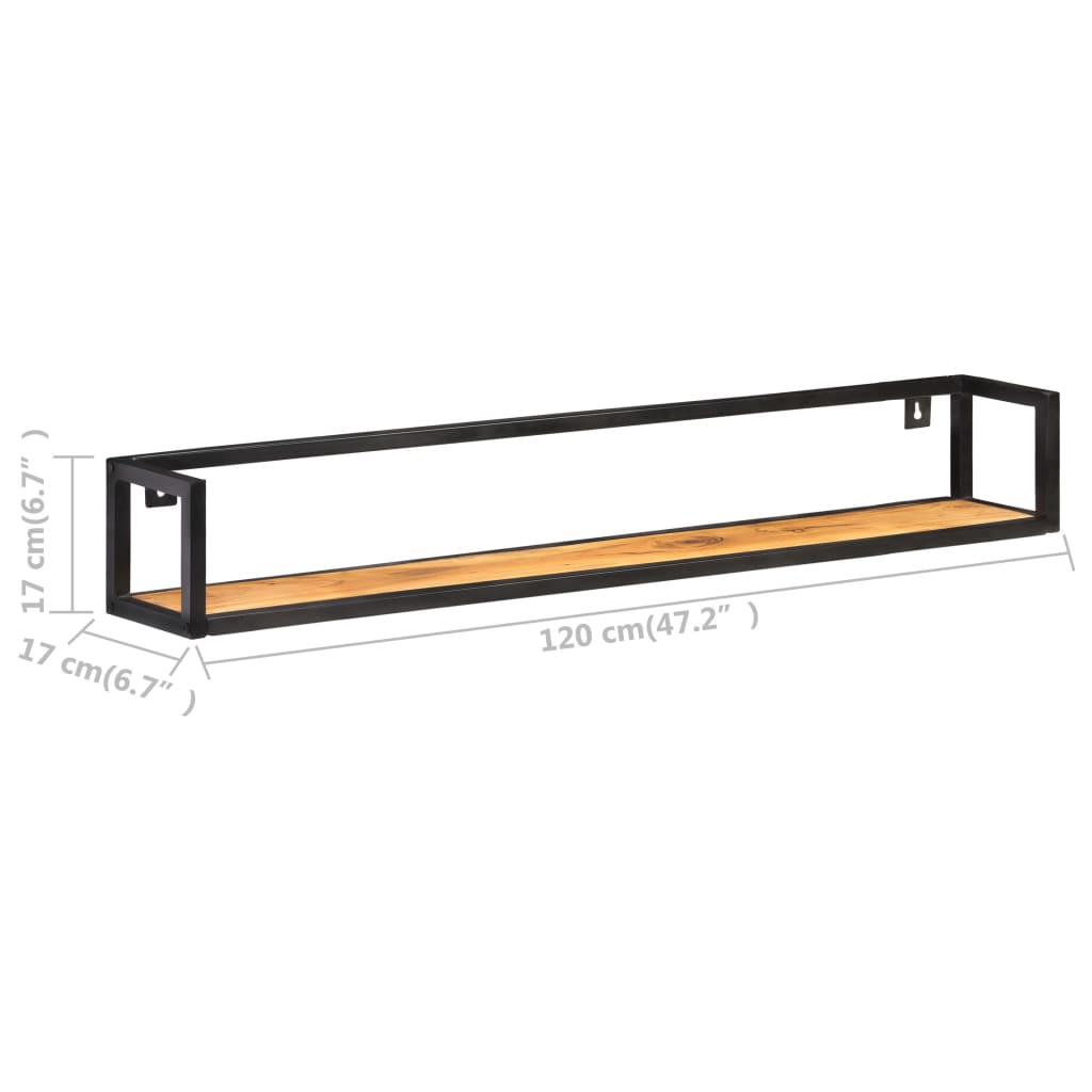 Wandschappen 2 st 120 cm massief acaciahout is nu te koop bij PeponiXL, paradijselijk wonen!