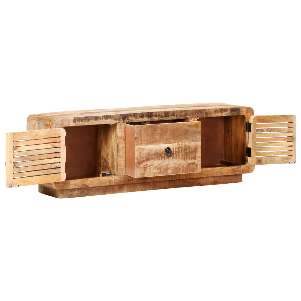 Tv-meubel 120x30x40 cm ruw mangohout is nu te koop bij PeponiXL, paradijselijk wonen!
