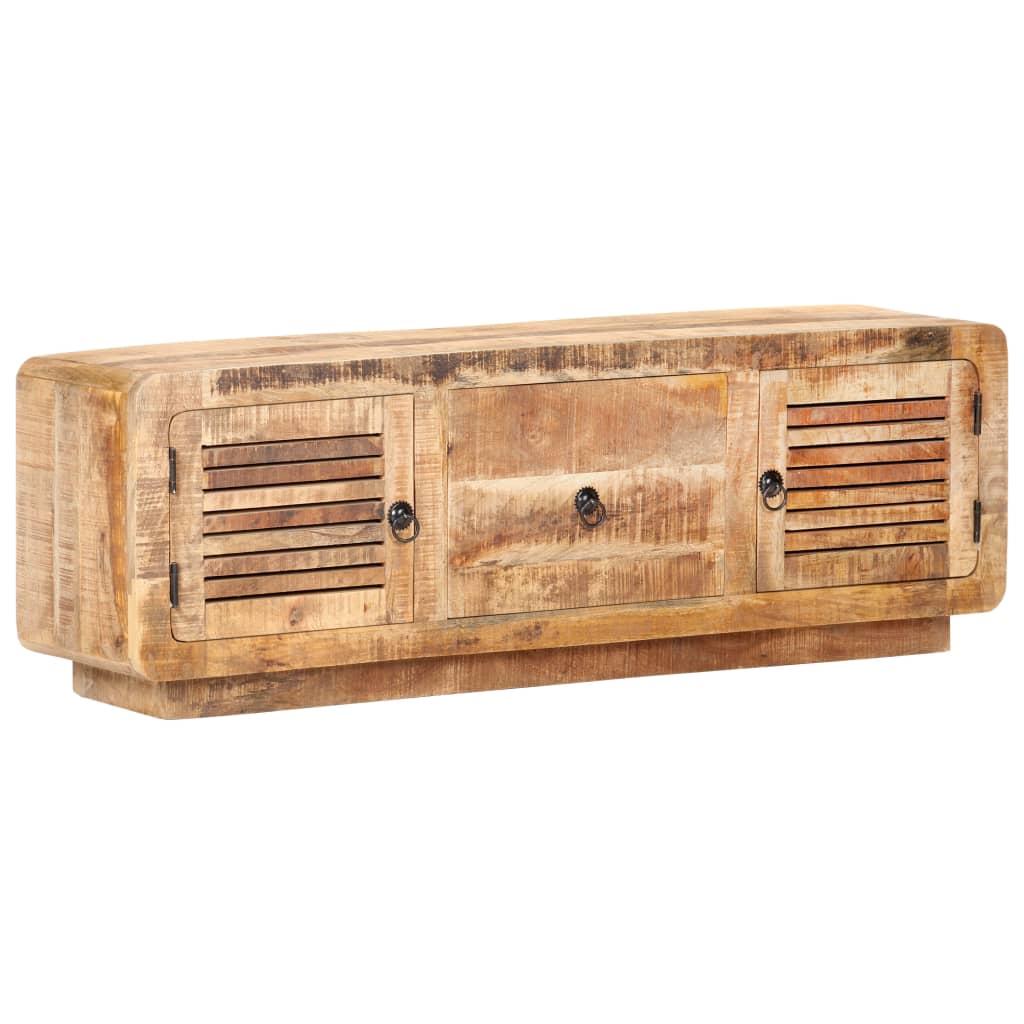 Tv-meubel 120x30x40 cm ruw mangohout is nu te koop bij PeponiXL, paradijselijk wonen!