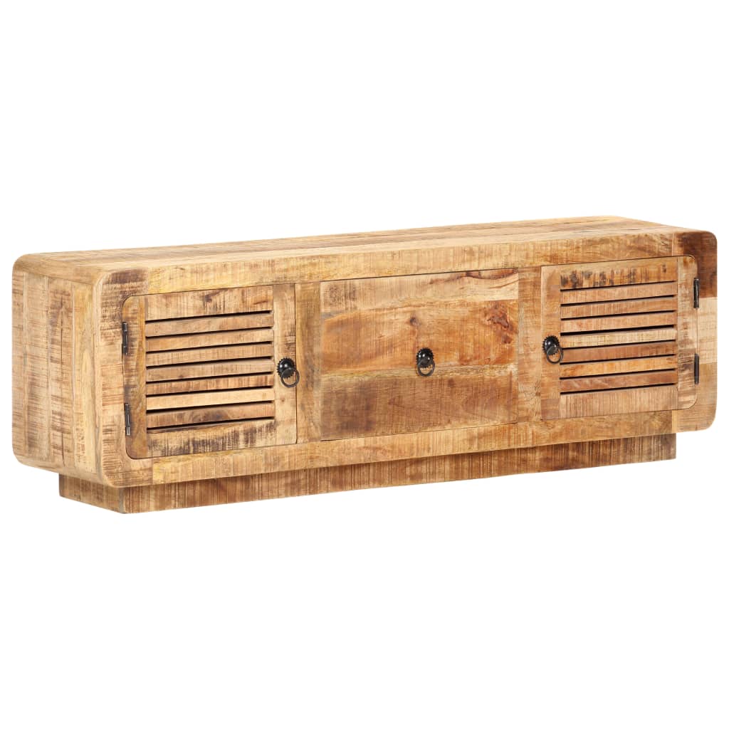 Tv-meubel 120x30x40 cm ruw mangohout is nu te koop bij PeponiXL, paradijselijk wonen!