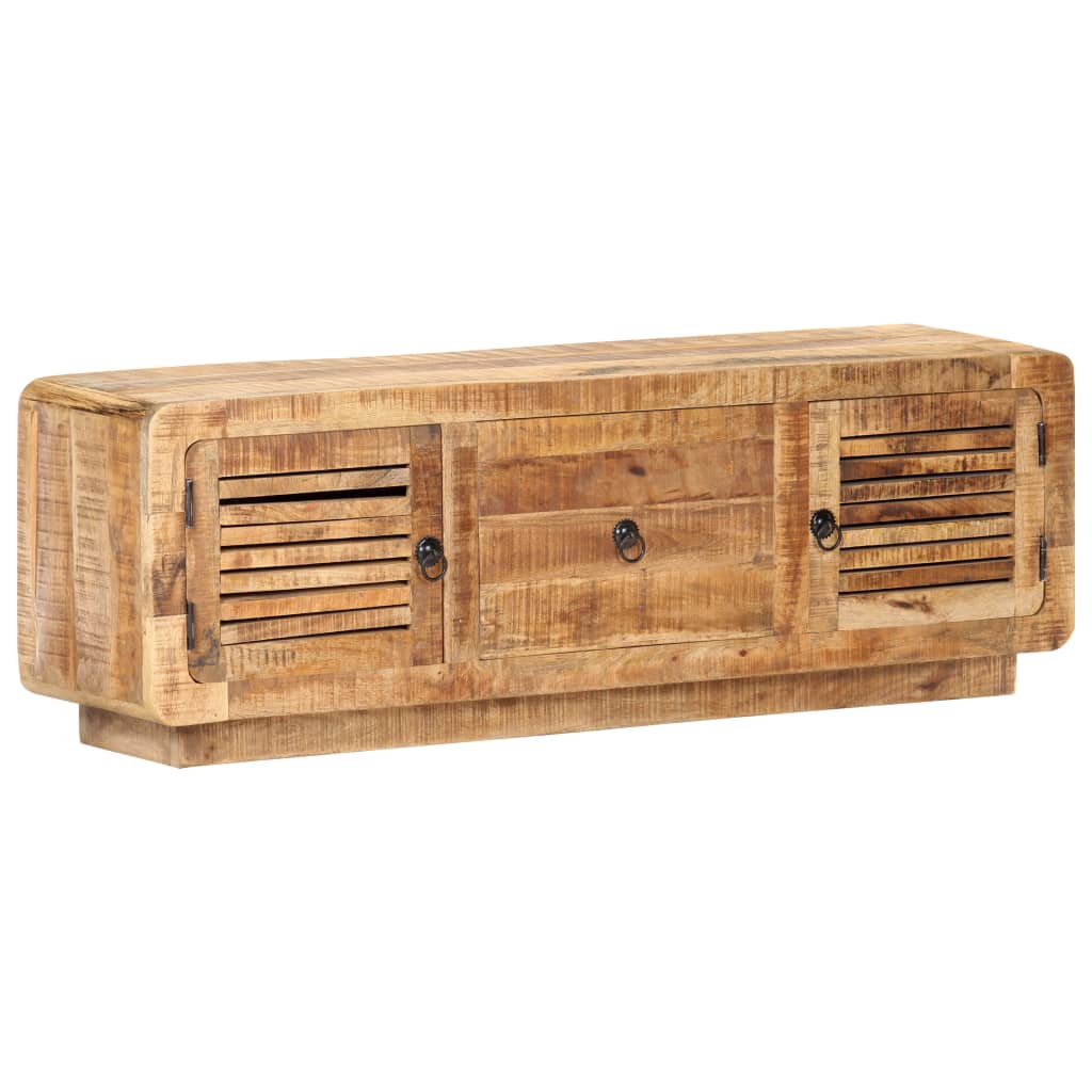 Tv-meubel 120x30x40 cm ruw mangohout is nu te koop bij PeponiXL, paradijselijk wonen!