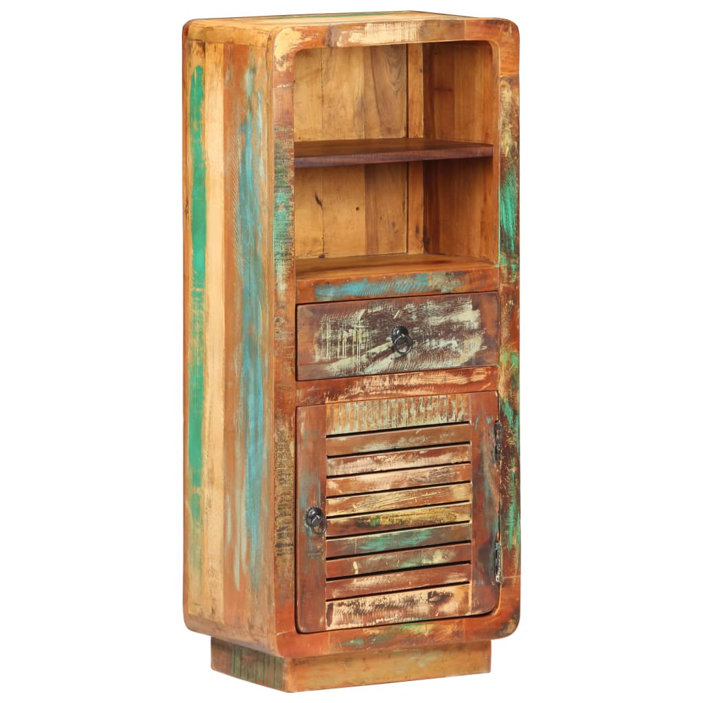 Hoge kast 45x32x110 cm massief gerecycled hout is nu te koop bij PeponiXL, paradijselijk wonen!