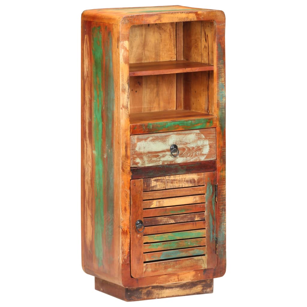 Hoge kast 45x32x110 cm massief gerecycled hout is nu te koop bij PeponiXL, paradijselijk wonen!