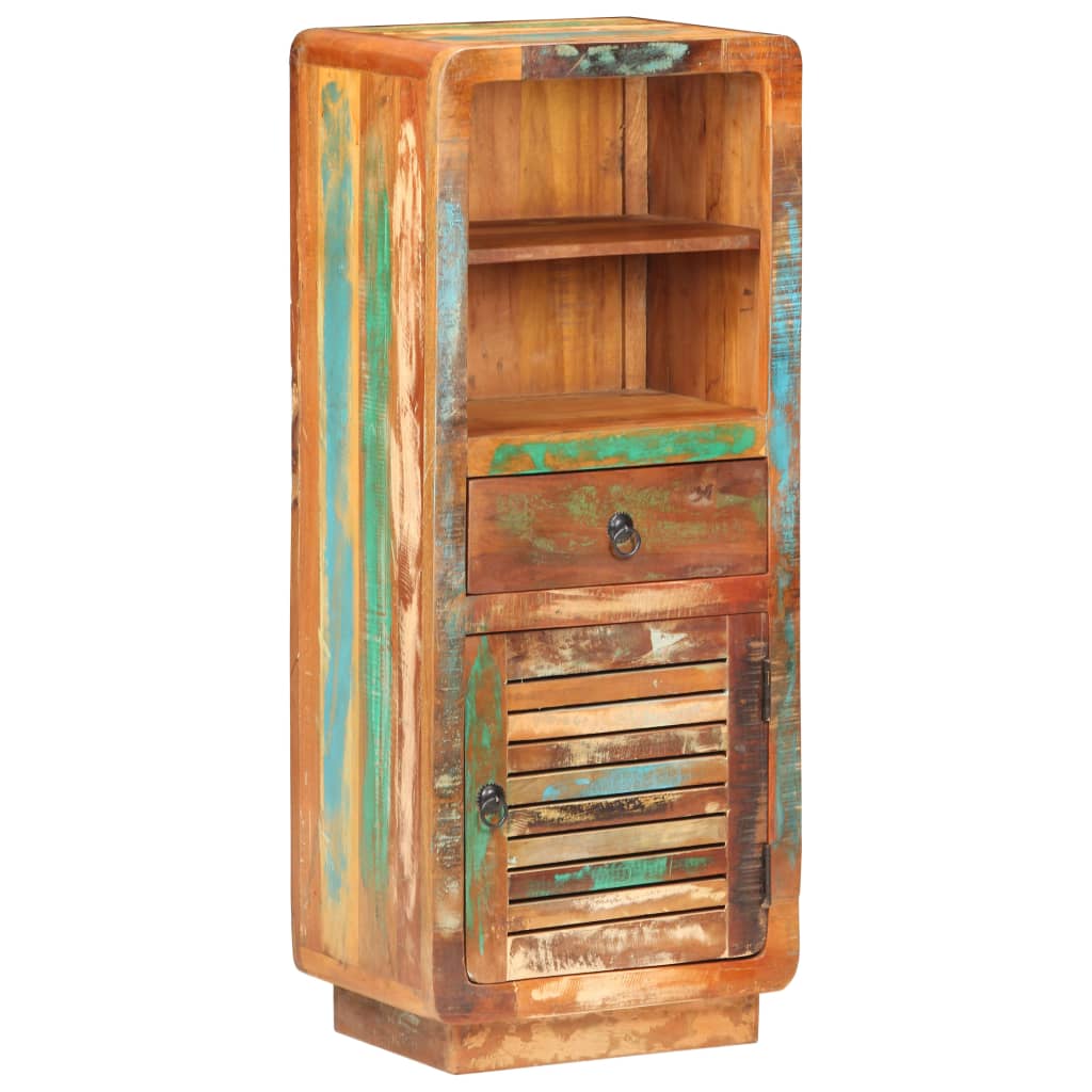 Hoge kast 45x32x110 cm massief gerecycled hout is nu te koop bij PeponiXL, paradijselijk wonen!