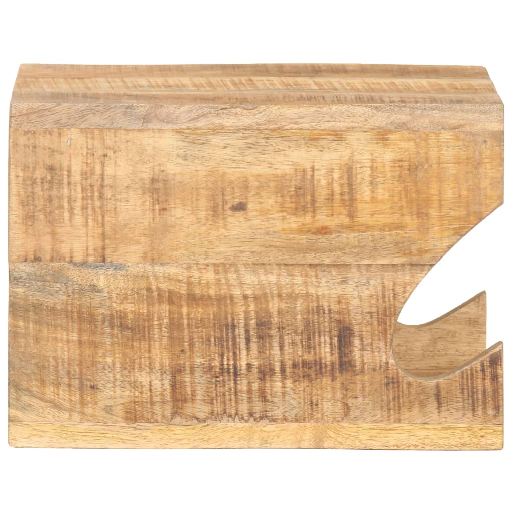 Wandfietsenrek 35x25x25 cm massief ruw mangohout is nu te koop bij PeponiXL, paradijselijk wonen!