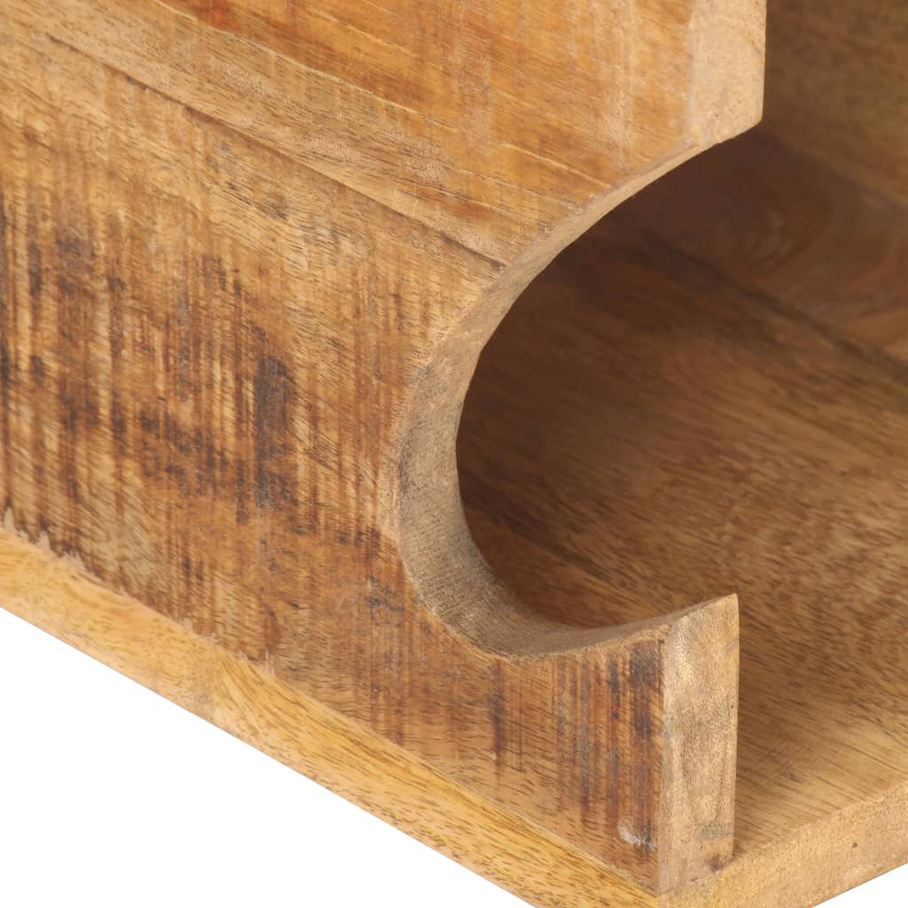 Wandfietsenrek 35x25x25 cm massief ruw mangohout is nu te koop bij PeponiXL, paradijselijk wonen!