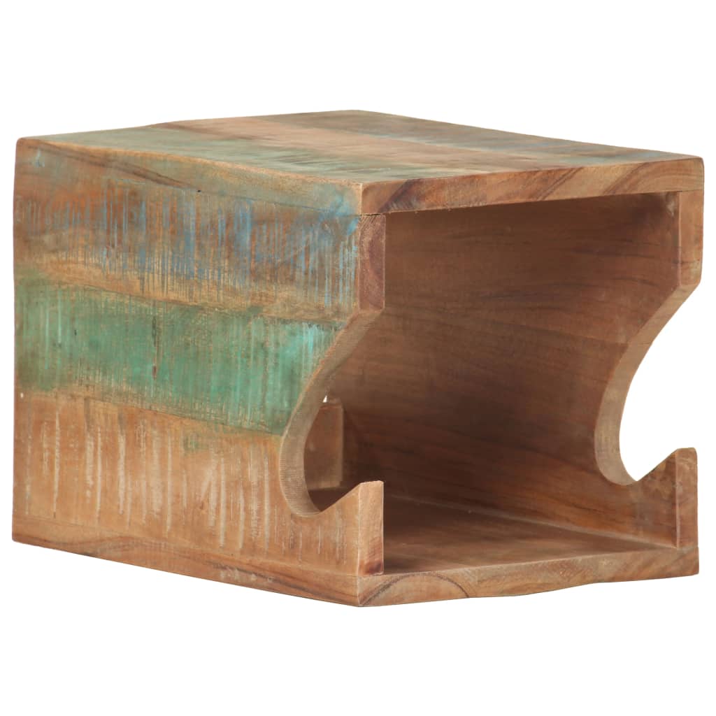 Wandfietsenrek 35x25x25 cm massief gerecycled hout is nu te koop bij PeponiXL, paradijselijk wonen!