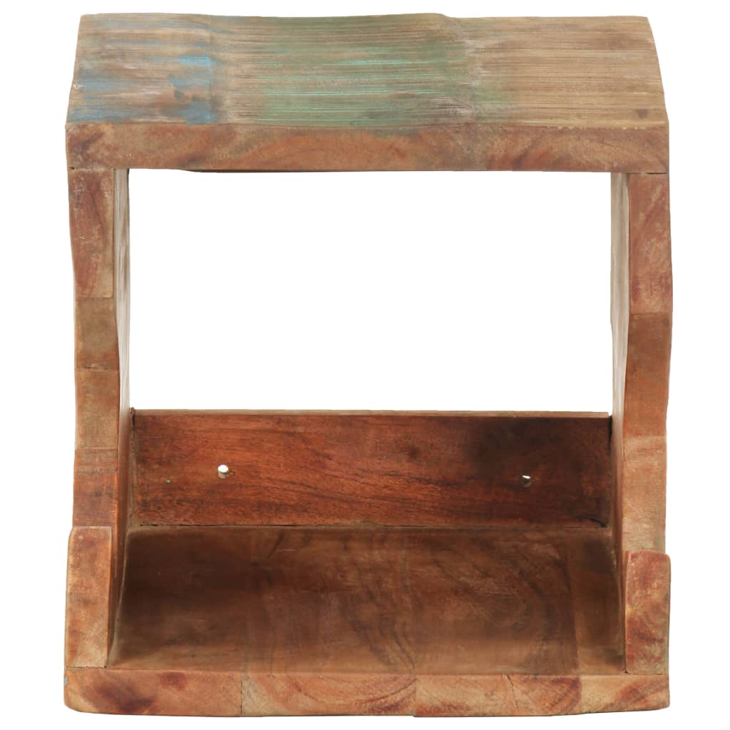 Wandfietsenrek 35x25x25 cm massief gerecycled hout is nu te koop bij PeponiXL, paradijselijk wonen!