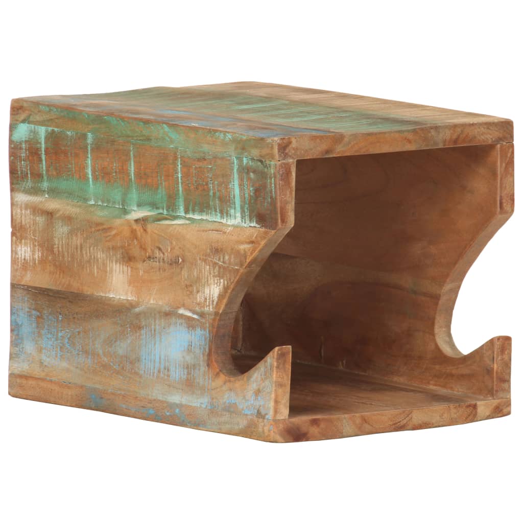 Wandfietsenrek 35x25x25 cm massief gerecycled hout is nu te koop bij PeponiXL, paradijselijk wonen!