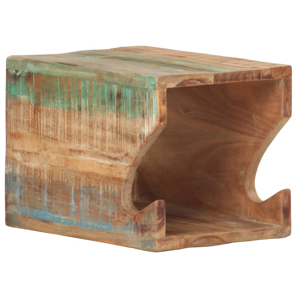 Wandfietsenrek 35x25x25 cm massief gerecycled hout is nu te koop bij PeponiXL, paradijselijk wonen!