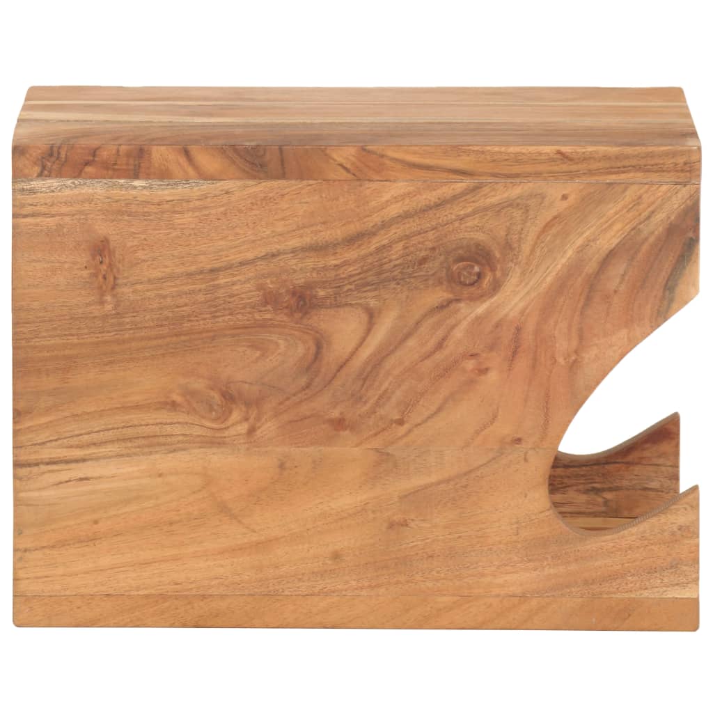 Wandfietsenrek 35x25x25 cm massief acaciahout is nu te koop bij PeponiXL, paradijselijk wonen!