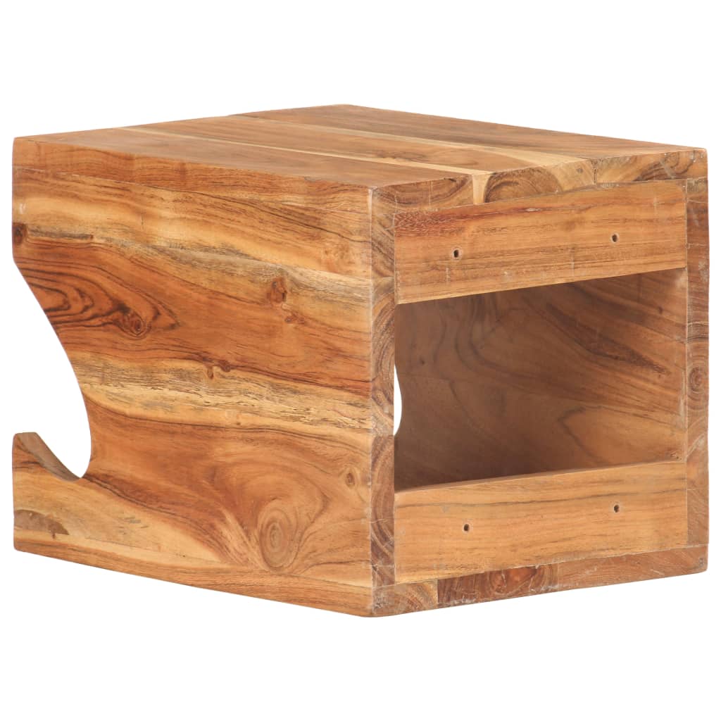 Wandfietsenrek 35x25x25 cm massief acaciahout is nu te koop bij PeponiXL, paradijselijk wonen!