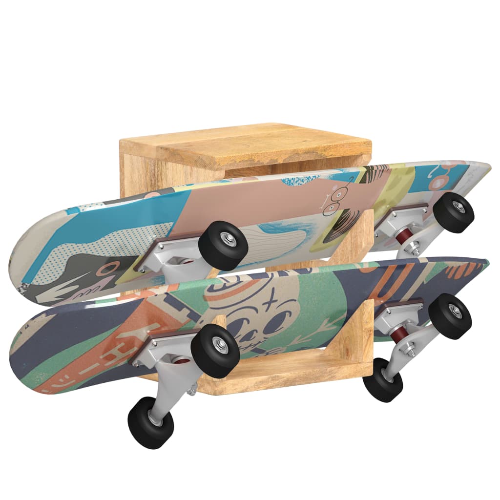 Wandskateboardhouder 25x20x30 cm massief mangohout is nu te koop bij PeponiXL, paradijselijk wonen!