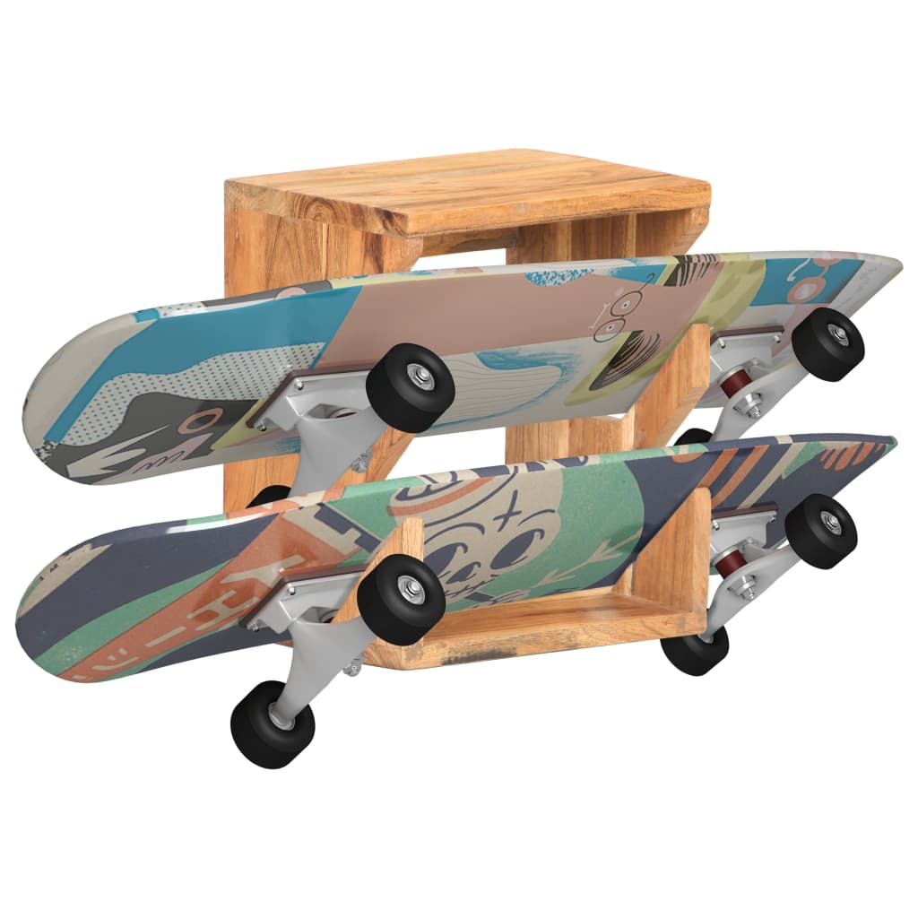Wandskateboardhouder 25x20x30 cm massief acaciahout is nu te koop bij PeponiXL, paradijselijk wonen!