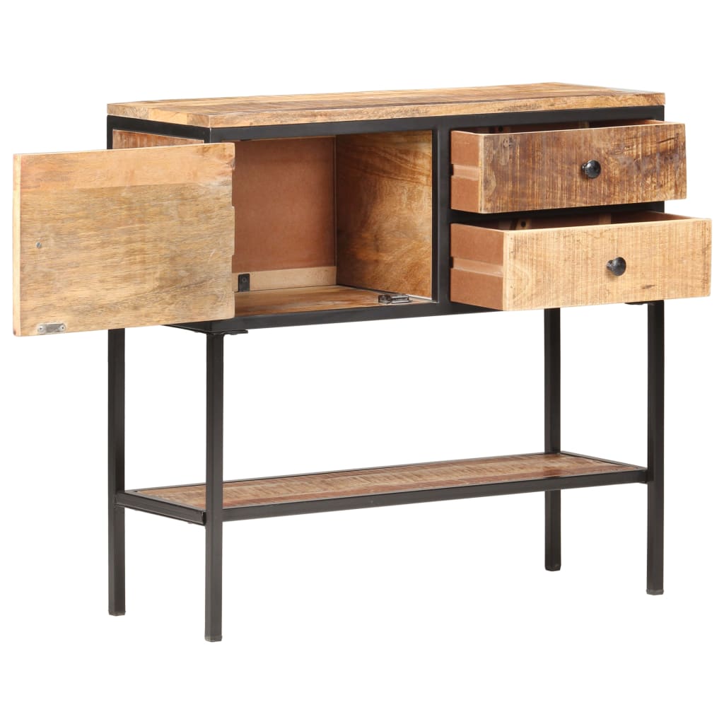 Dressoir 85x30x80 cm ruw mangohout is nu te koop bij PeponiXL, paradijselijk wonen!