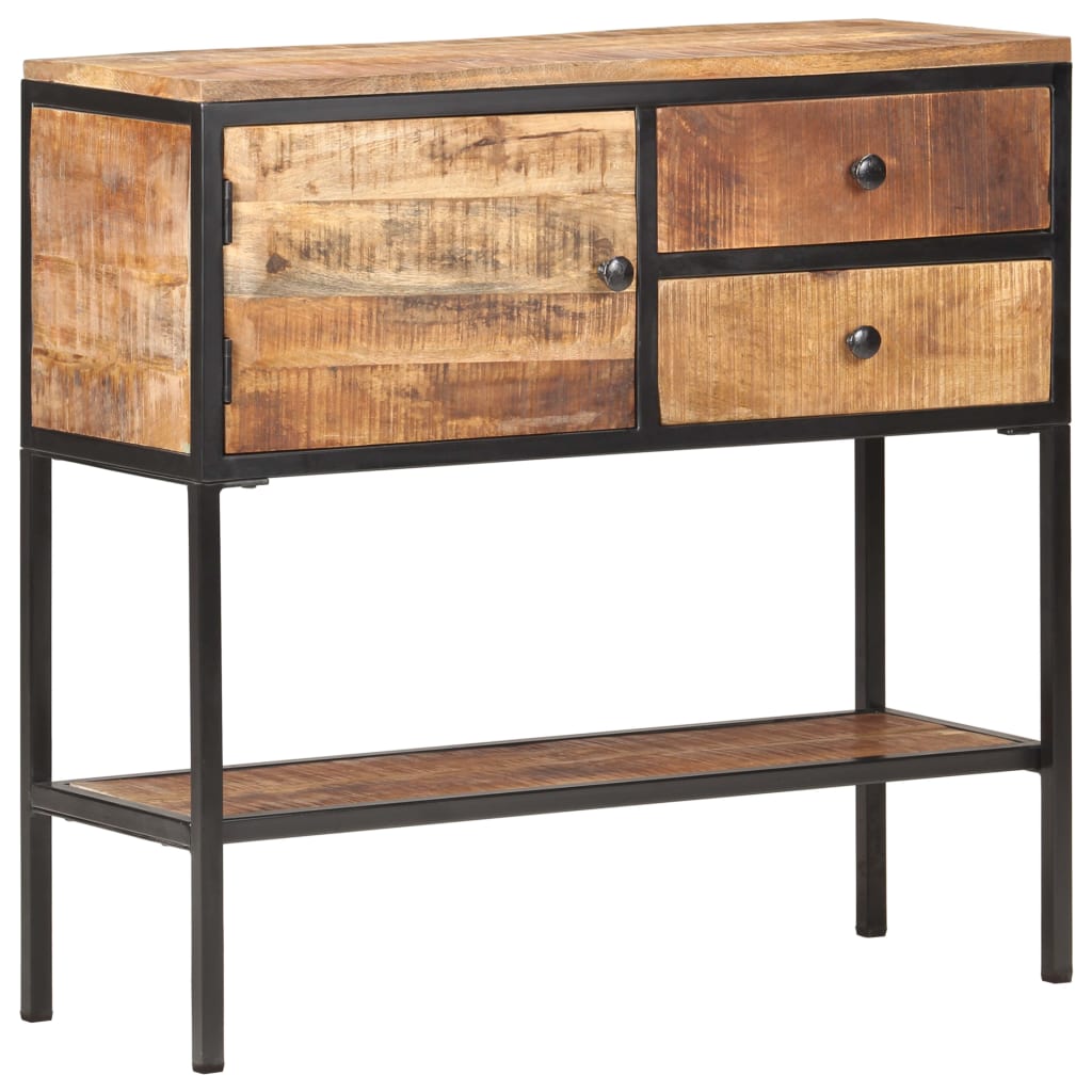 Dressoir 85x30x80 cm ruw mangohout is nu te koop bij PeponiXL, paradijselijk wonen!