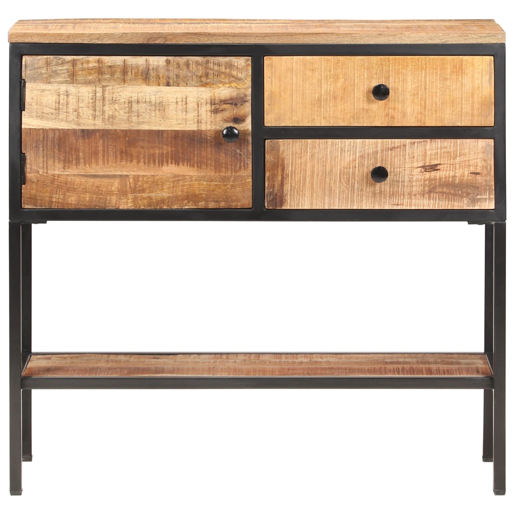 Dressoir 85x30x80 cm ruw mangohout is nu te koop bij PeponiXL, paradijselijk wonen!