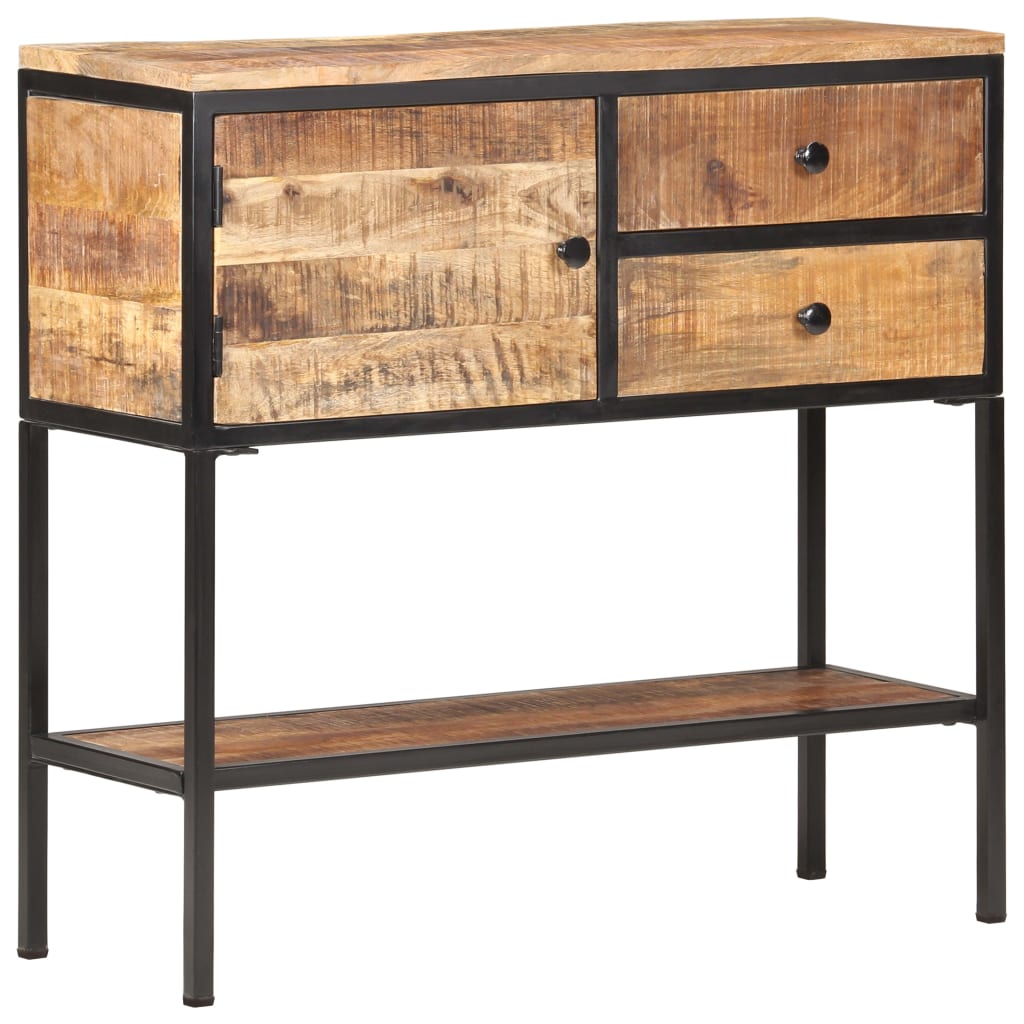 Dressoir 85x30x80 cm ruw mangohout is nu te koop bij PeponiXL, paradijselijk wonen!