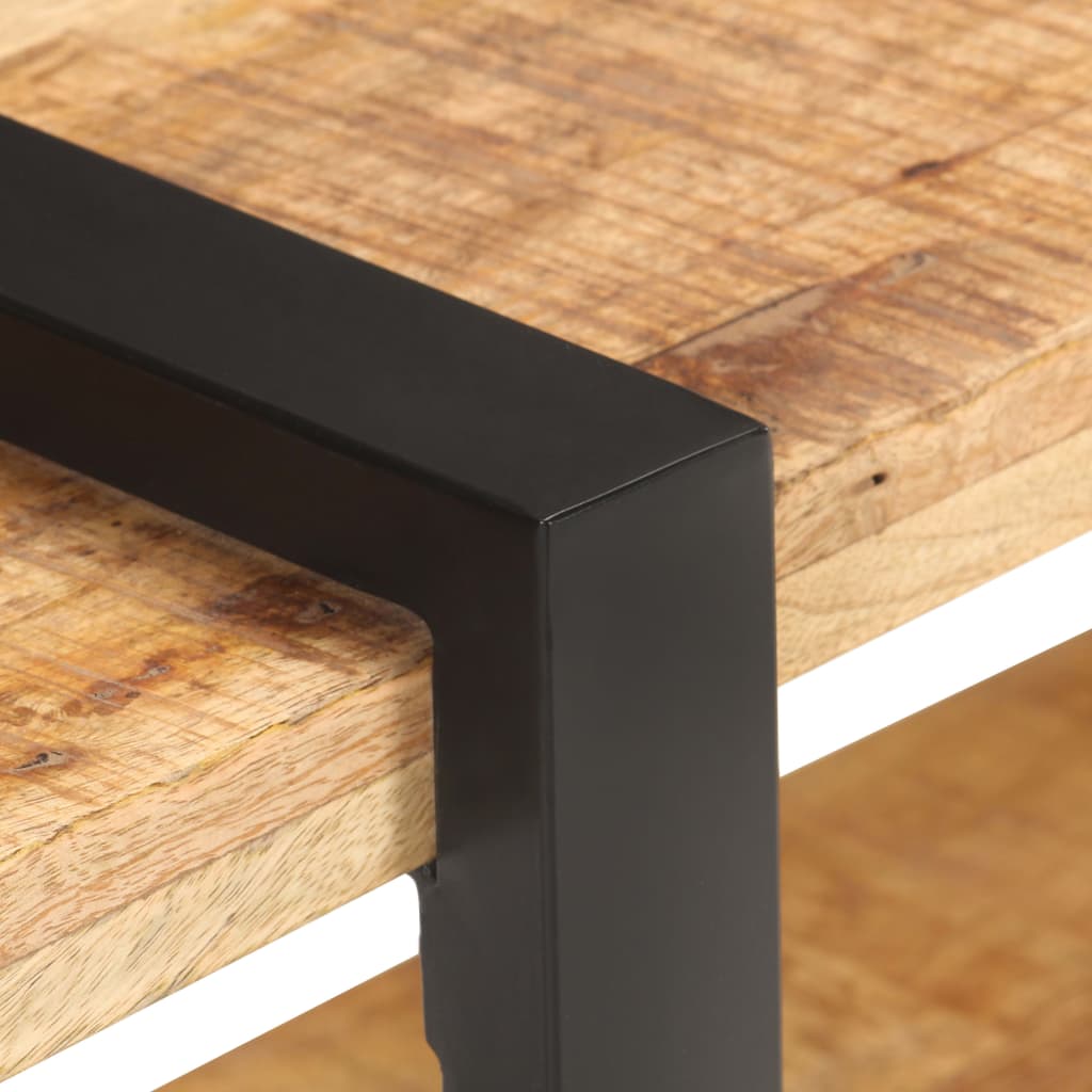 Tv-meubel 90x40x40 cm ruw mangohout is nu te koop bij PeponiXL, paradijselijk wonen!