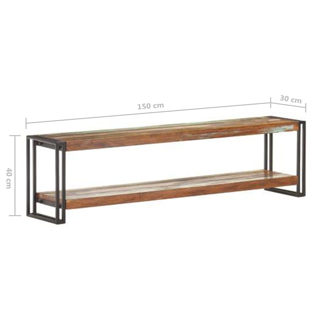 Tv-meubel 150x30x40 cm massief gerecycled hout is nu te koop bij PeponiXL, paradijselijk wonen!
