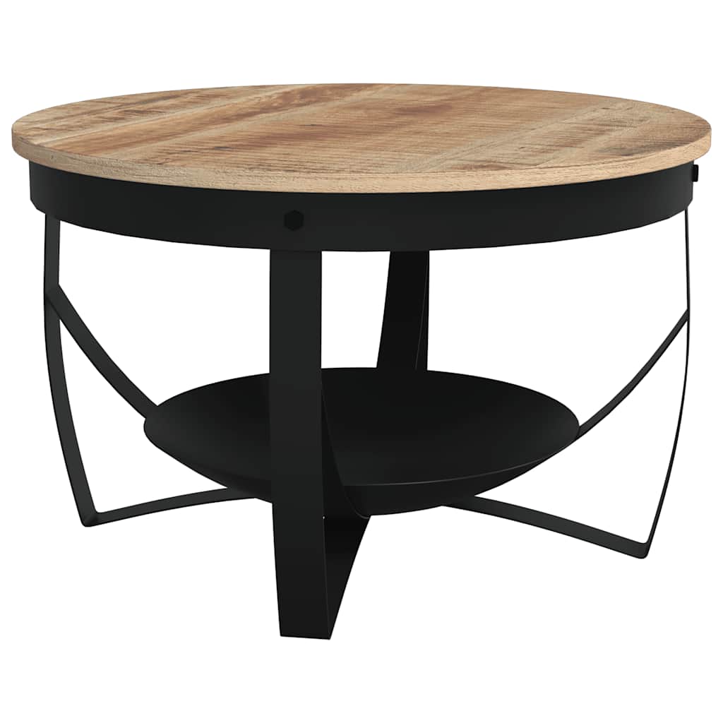 Salontafel Ø 68x43 cm ruw mangohout is nu te koop bij PeponiXL, paradijselijk wonen!