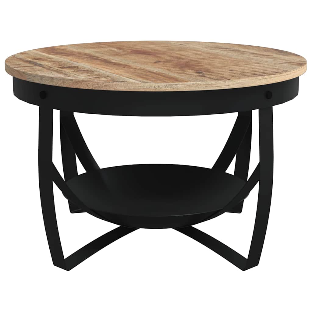 Salontafel Ø 68x43 cm ruw mangohout is nu te koop bij PeponiXL, paradijselijk wonen!