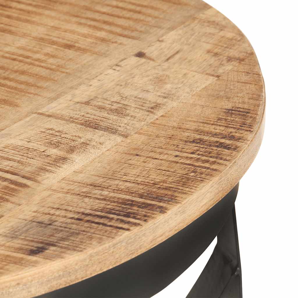 Salontafel Ø 68x43 cm ruw mangohout is nu te koop bij PeponiXL, paradijselijk wonen!