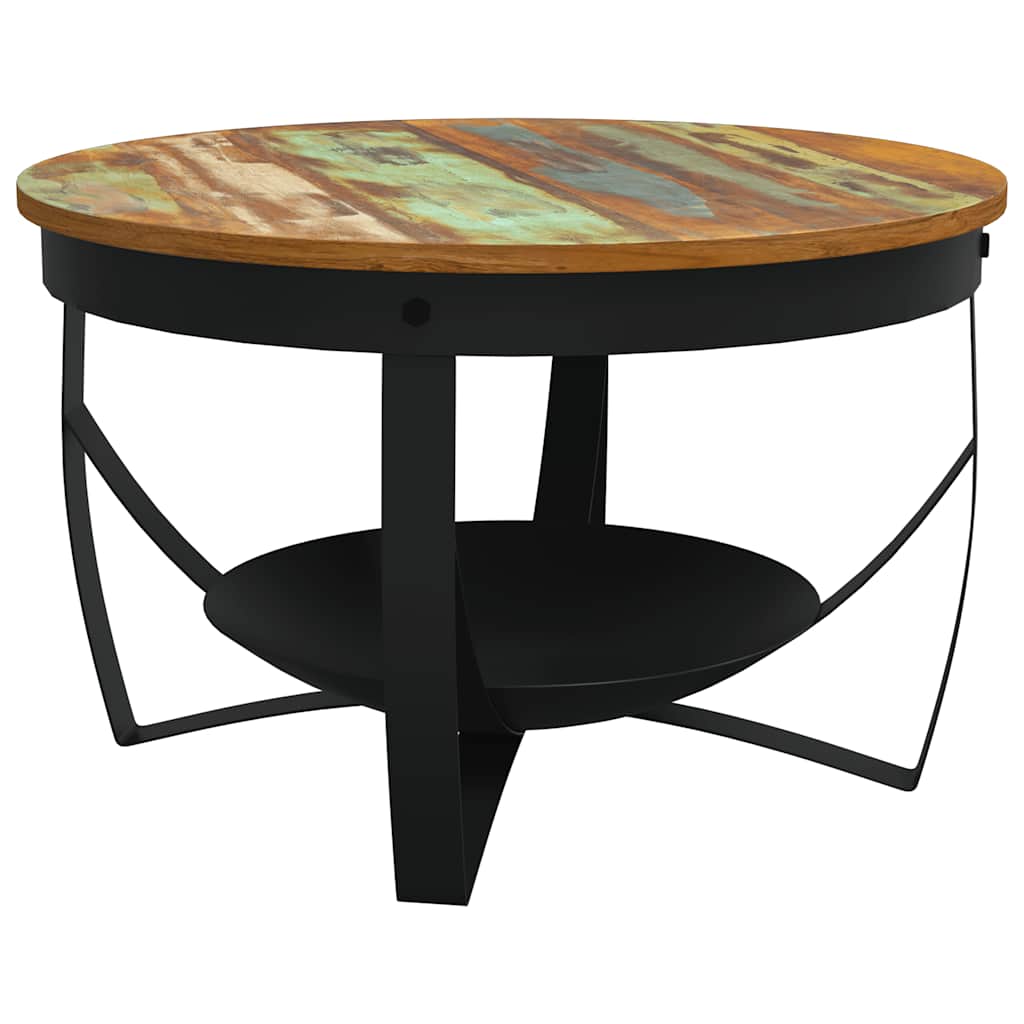 Salontafel Ø 68x43 cm massief gerecycled hout is nu te koop bij PeponiXL, paradijselijk wonen!