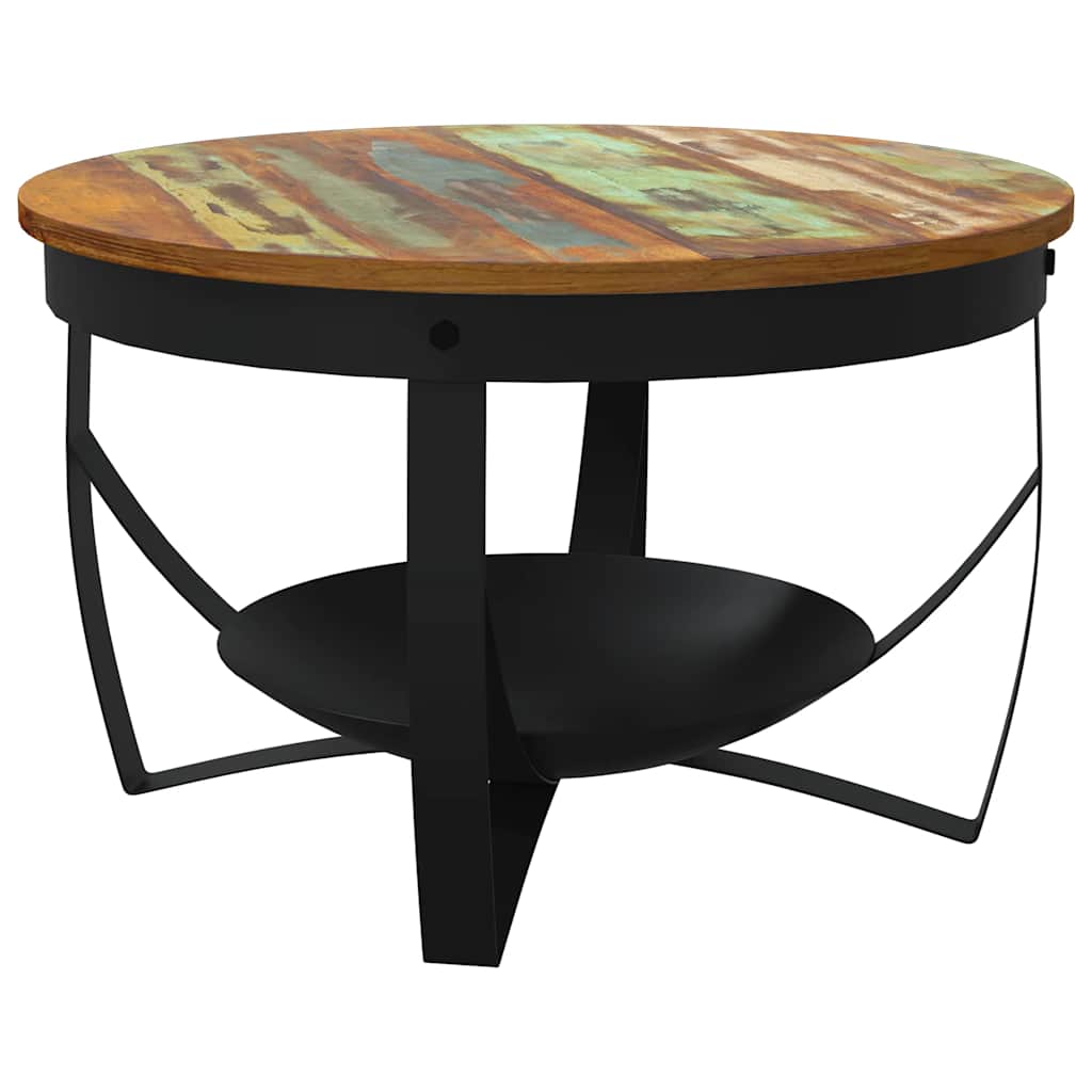 Salontafel Ø 68x43 cm massief gerecycled hout is nu te koop bij PeponiXL, paradijselijk wonen!