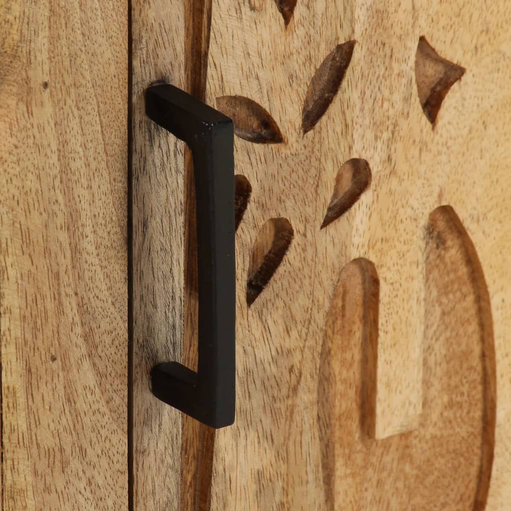 Nachtkastje 40x30x50 cm massief mangohout is nu te koop bij PeponiXL, paradijselijk wonen!