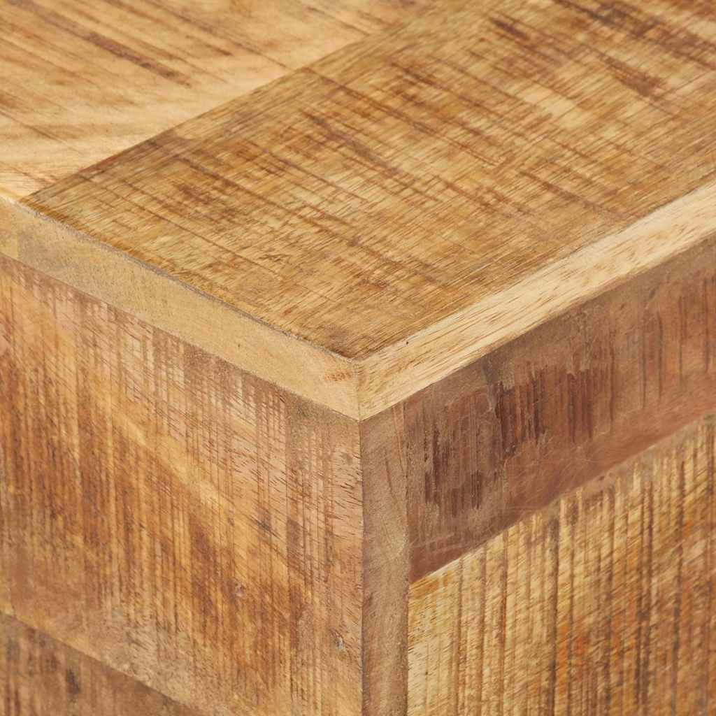 Bijzettafel 30x30x33 cm ruw mangohout is nu te koop bij PeponiXL, paradijselijk wonen!