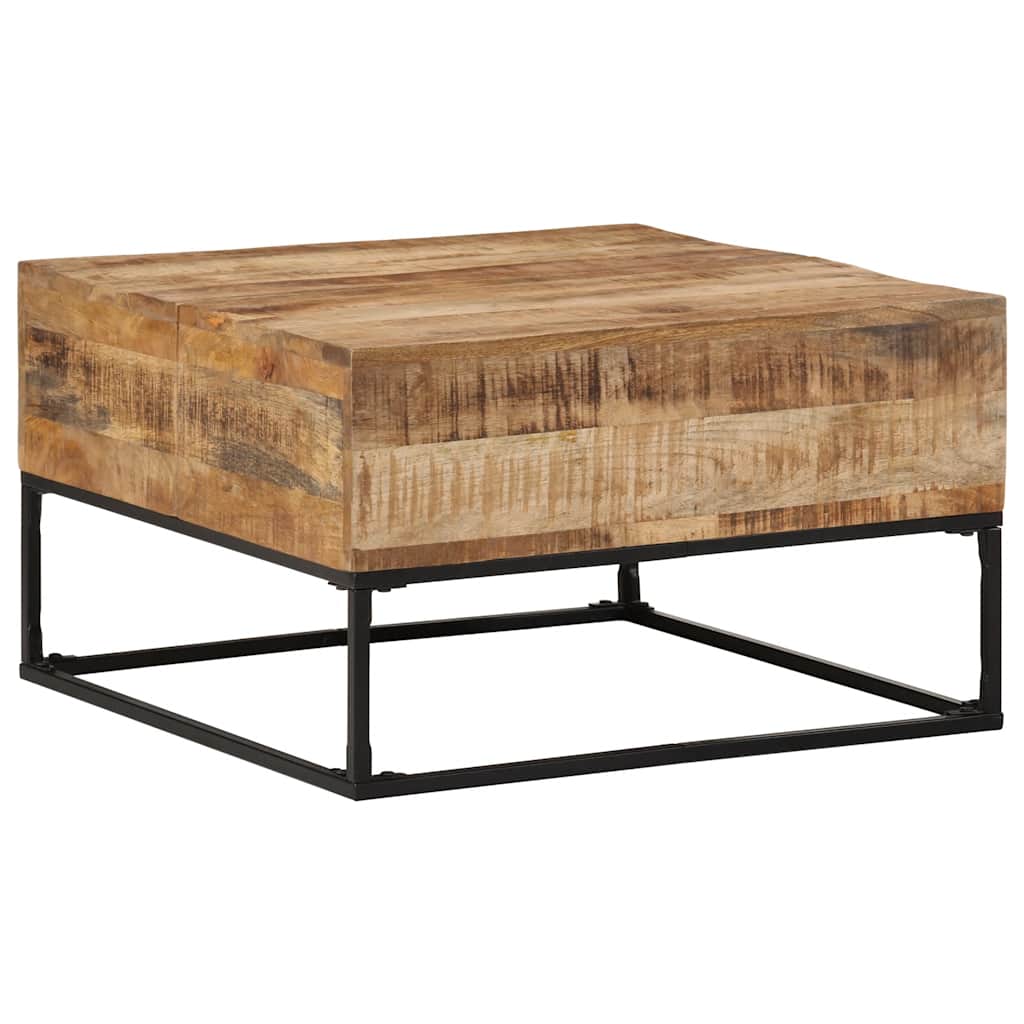 Salontafel 68x68x41 cm ruw mangohout is nu te koop bij PeponiXL, paradijselijk wonen!