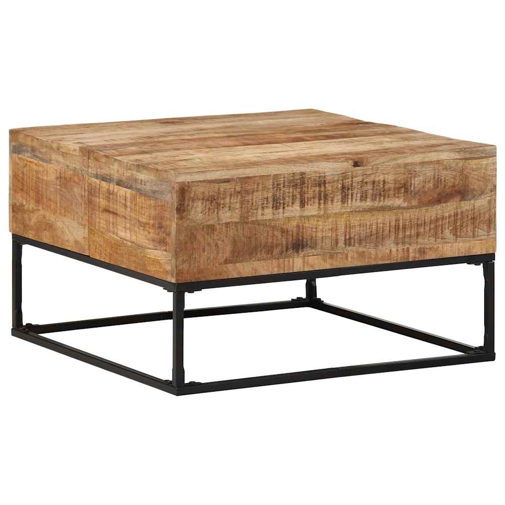 Salontafel 68x68x41 cm ruw mangohout is nu te koop bij PeponiXL, paradijselijk wonen!