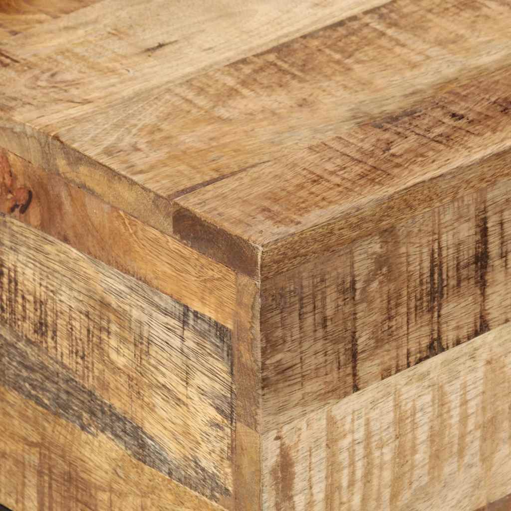 Salontafel 68x68x41 cm ruw mangohout is nu te koop bij PeponiXL, paradijselijk wonen!