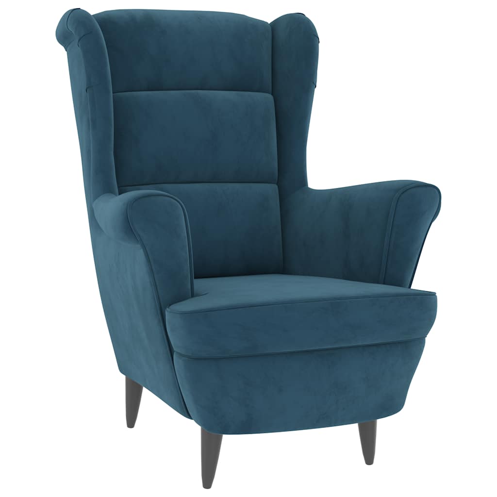 Fauteuil fluweel blauw is nu te koop bij PeponiXL, paradijselijk wonen!