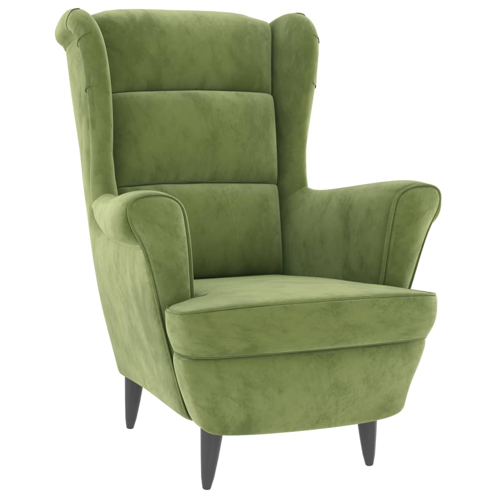 Fauteuil fluweel lichtgroen is nu te koop bij PeponiXL, paradijselijk wonen!