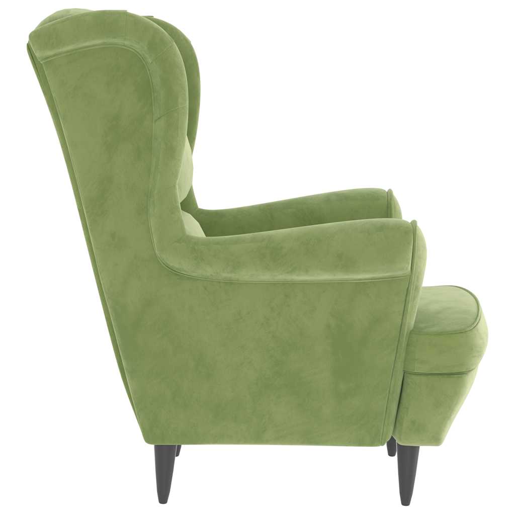 Fauteuil fluweel lichtgroen is nu te koop bij PeponiXL, paradijselijk wonen!