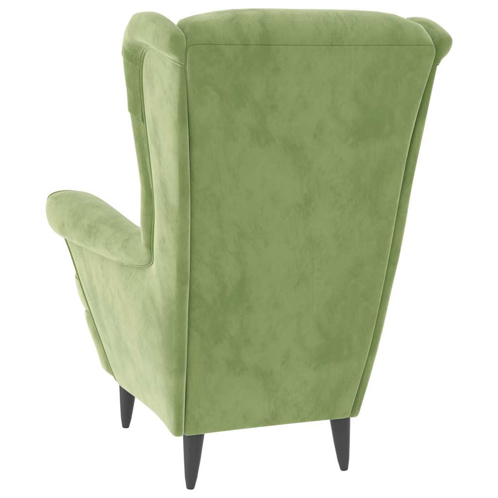 Fauteuil fluweel lichtgroen is nu te koop bij PeponiXL, paradijselijk wonen!