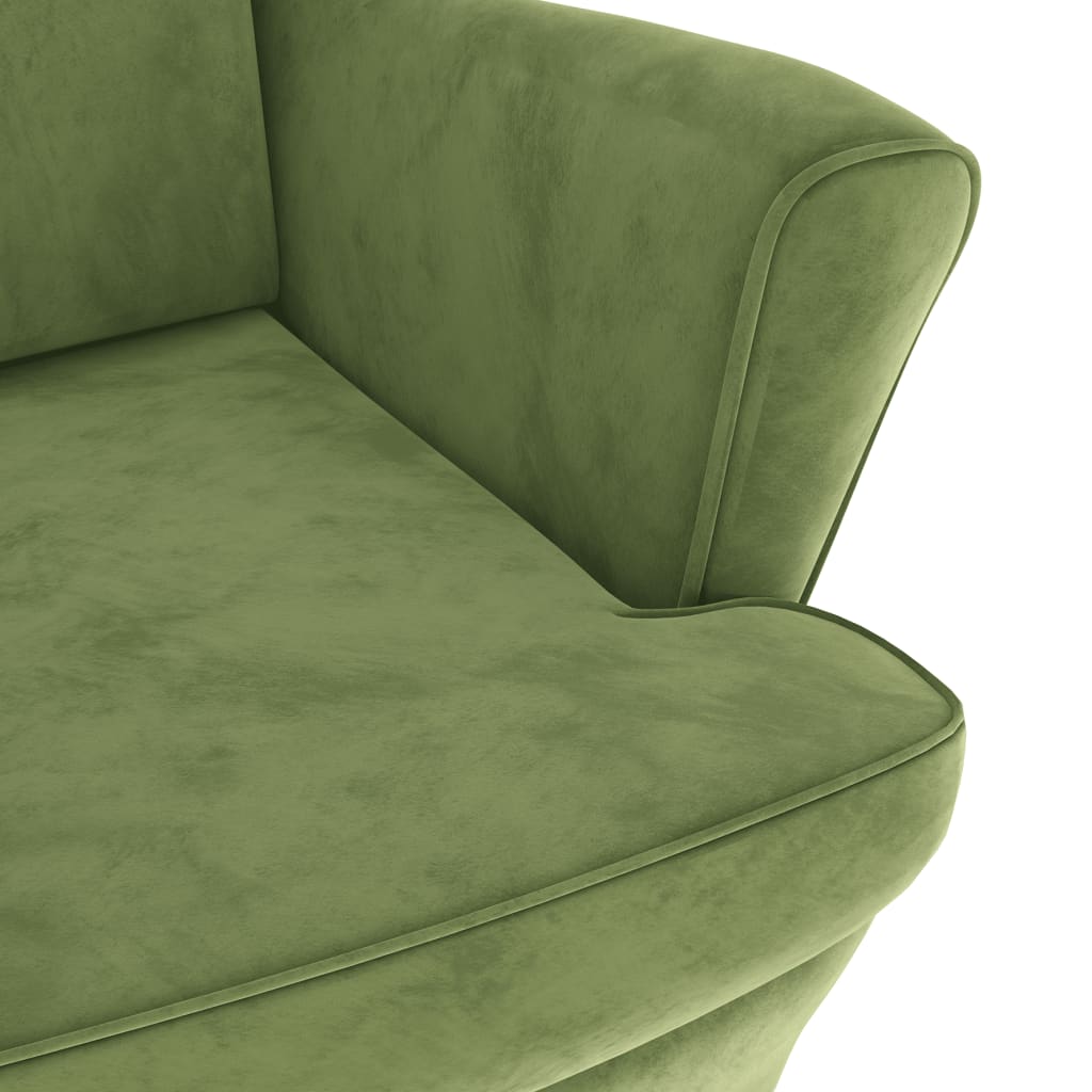 Fauteuil fluweel lichtgroen is nu te koop bij PeponiXL, paradijselijk wonen!